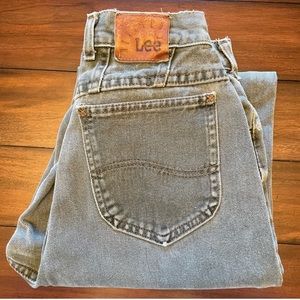 Vintage 90s Lee High Rise Sage Green Jeans